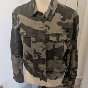 Sanctuary Camouflage Jean Jacket